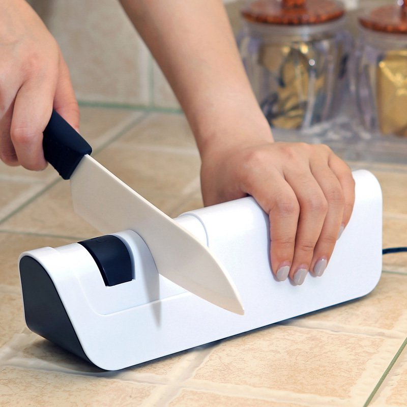 Afilador de cuchillas eléctrico con piedra de afilar