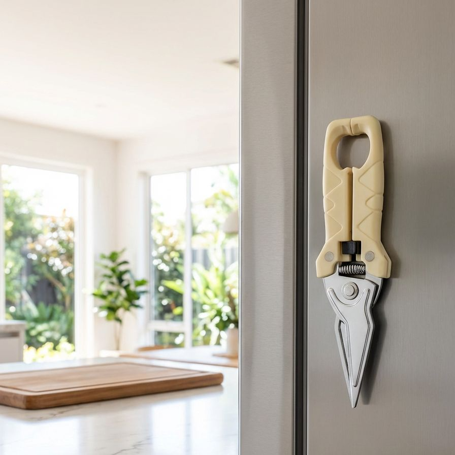 安全ロック機能付き鶏骨切りばさみ