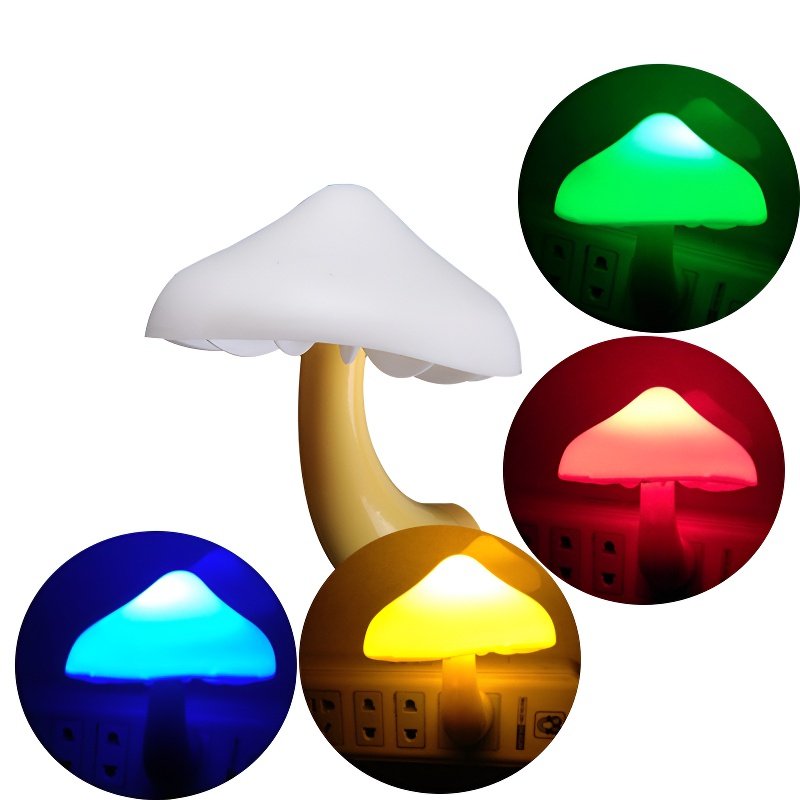 Luz nocturna LED con forma de seta