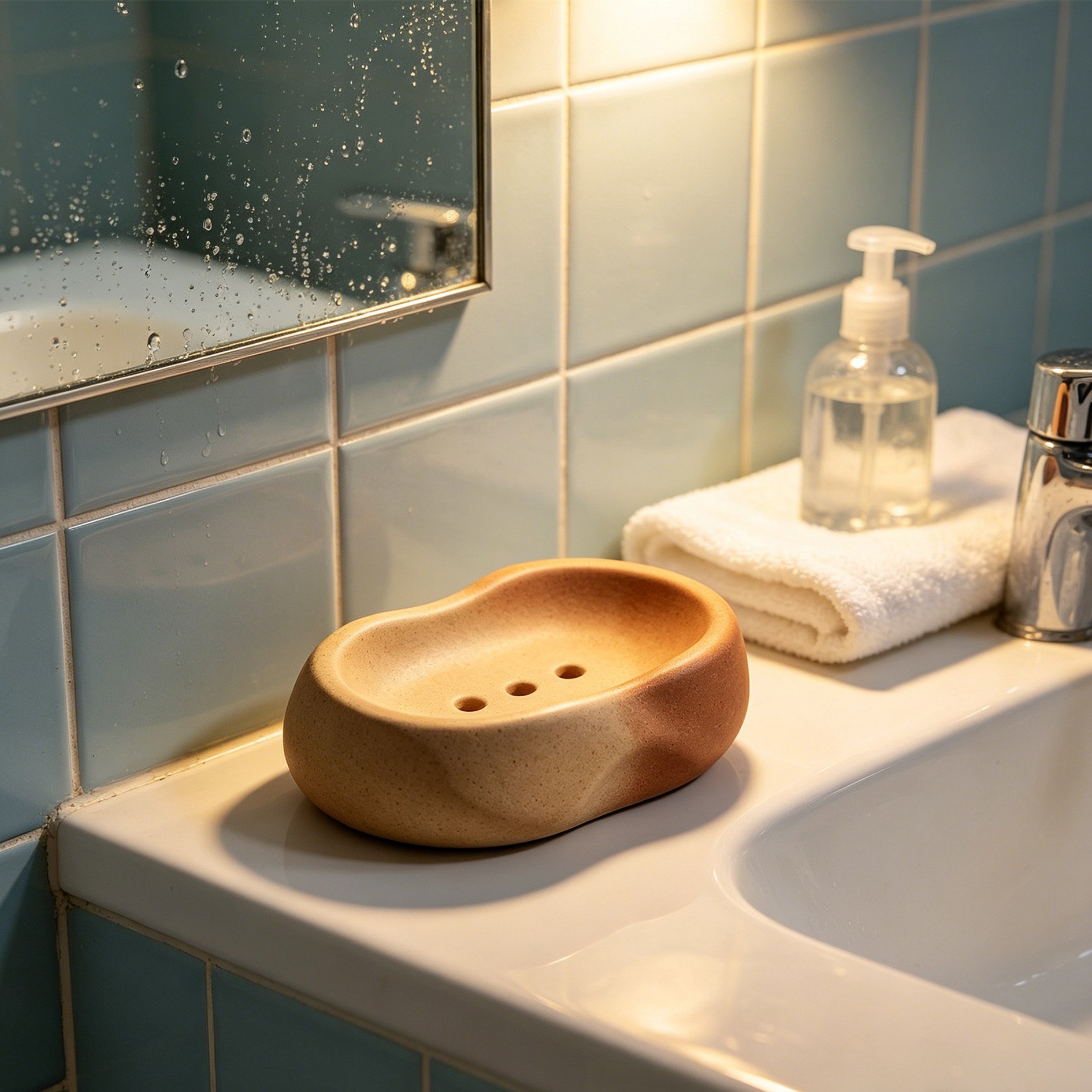 Set de 5 porte-savons pour salle de bain