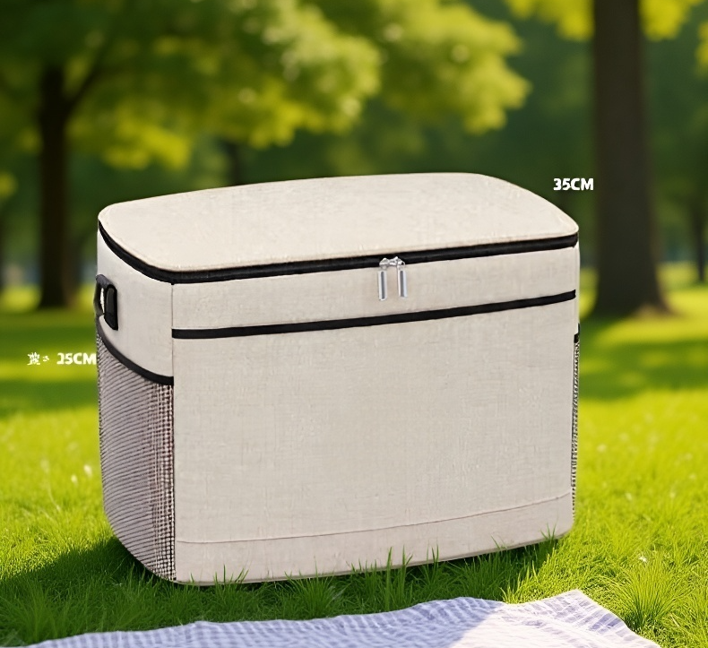 다양한 색상의 도시락 가방