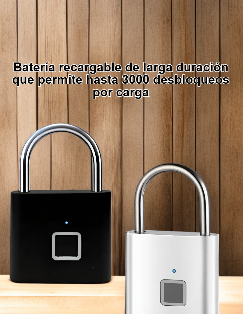 Candado de huella dactilar resistente al agua