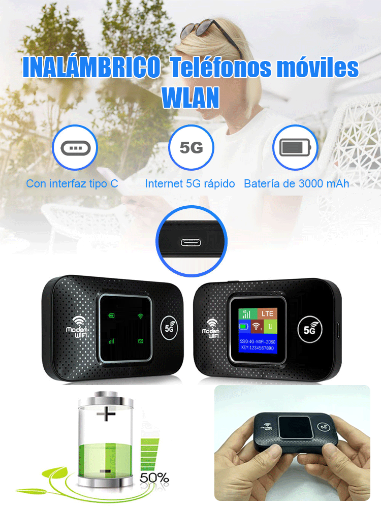 Enrutador inalámbrico portátil WiFi