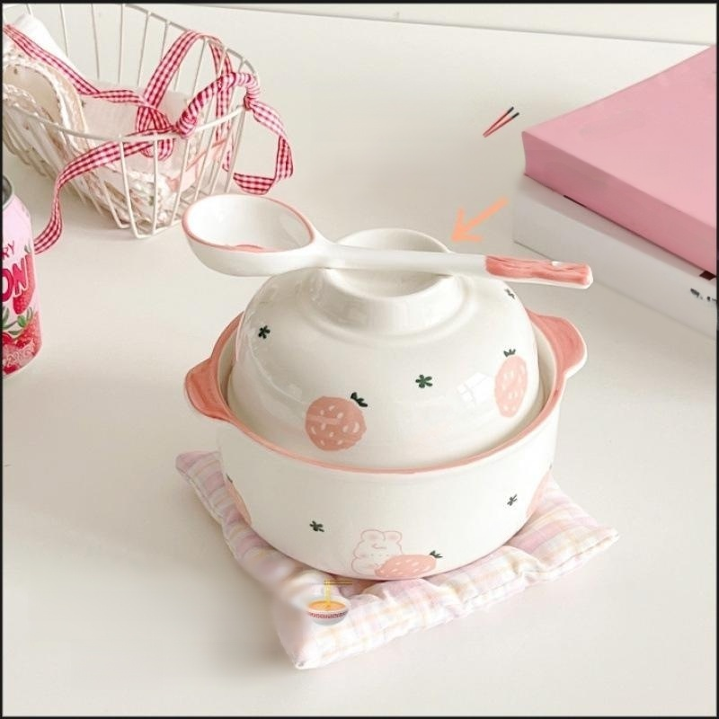 Tazón de sopa de dos orejas