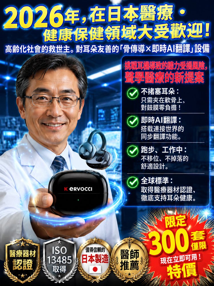 【AI+144語言翻譯+會議記錄】耳機