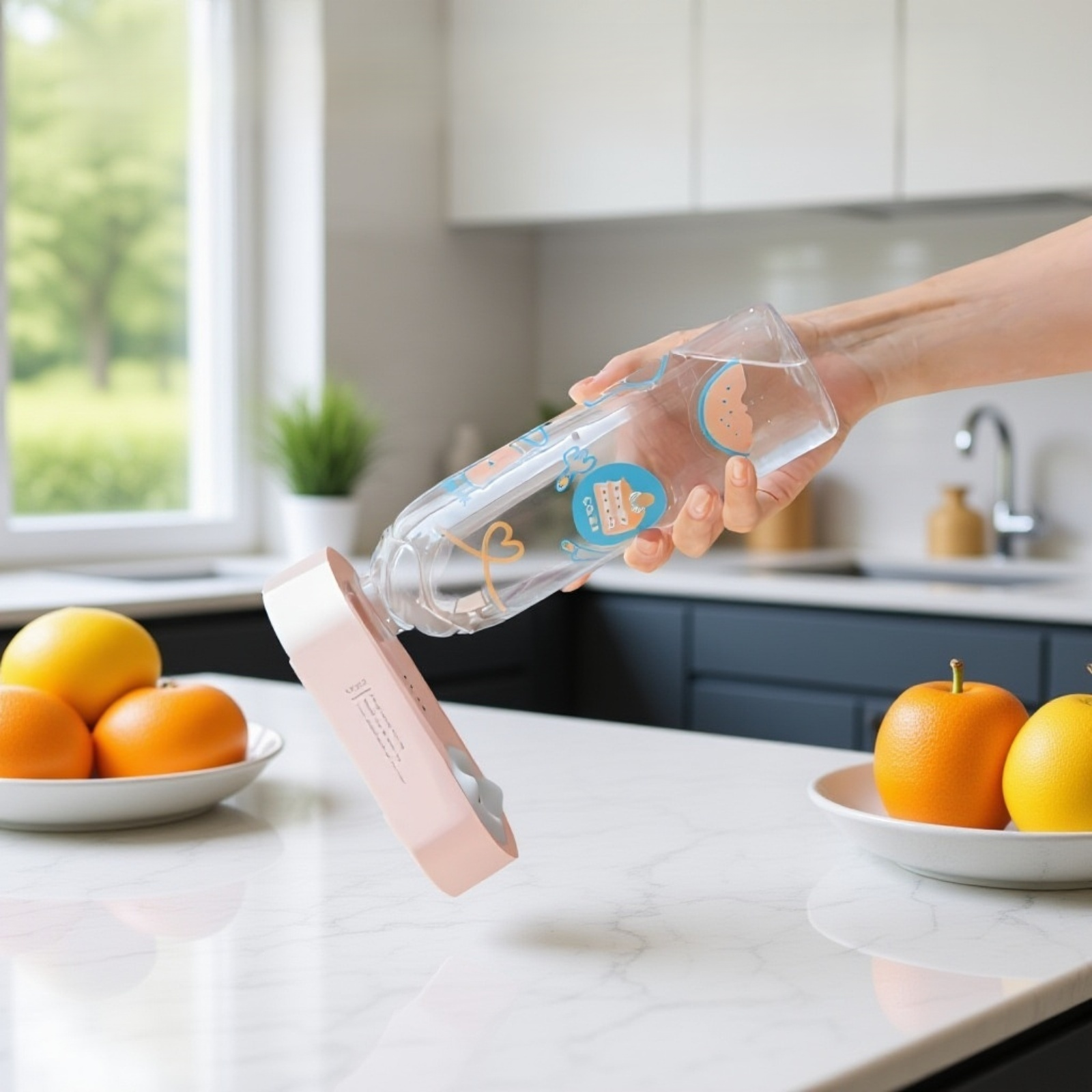 ポータブル卓上加湿器 USBミニ充電型 ミネラルウォーターボトル 空気補水スプレー