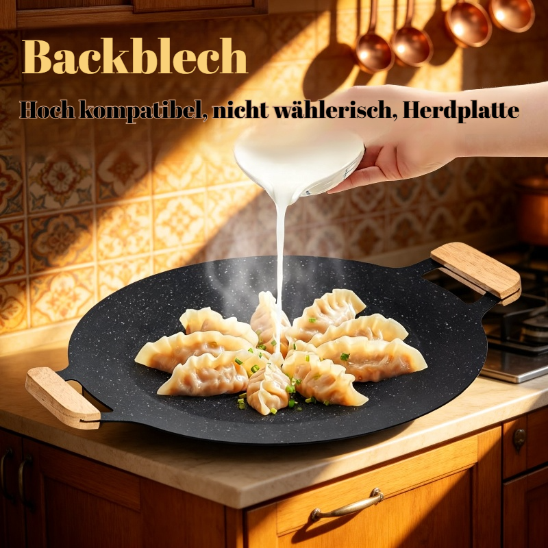 Outdoor Camping Tragbare Eisenplatte Bratpfanne