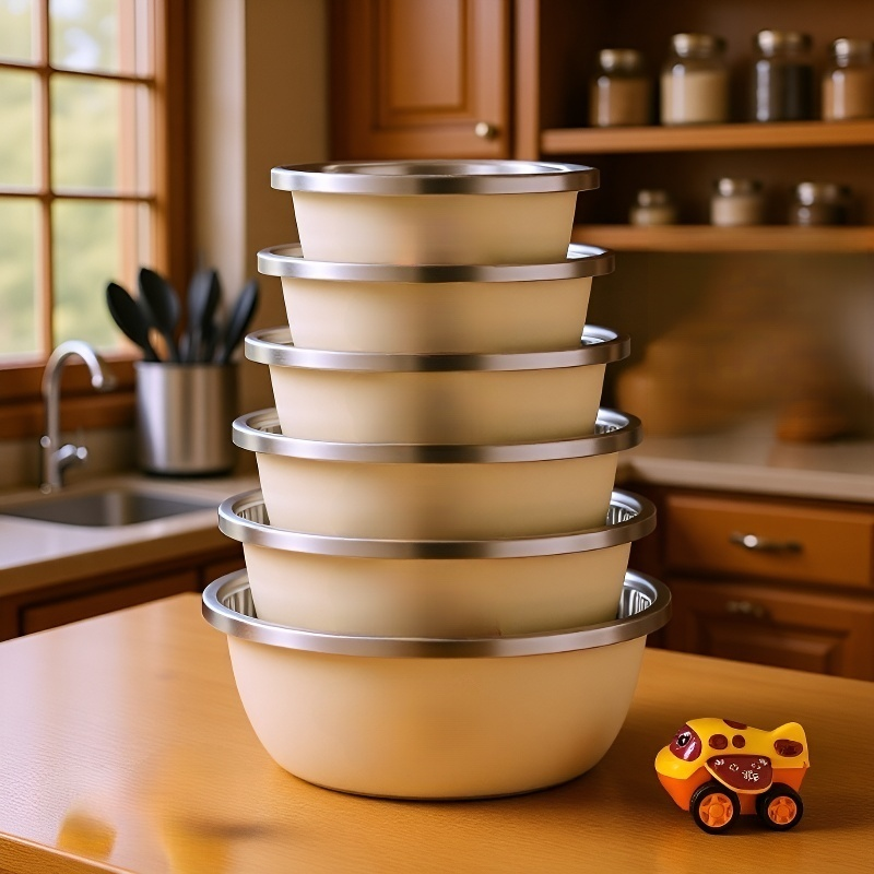 식품 등급 304 스테인리스강 반죽 및 혼합용 볼