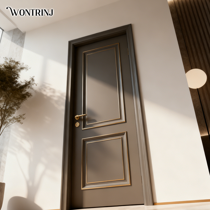 ประตูไม้ทนทานสำหรับบ้าน