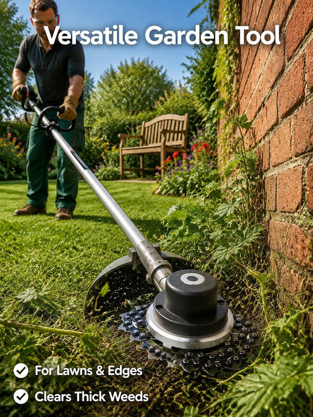 Lawn Mower Chain Brush Cutter Head Garden Tool Accessory