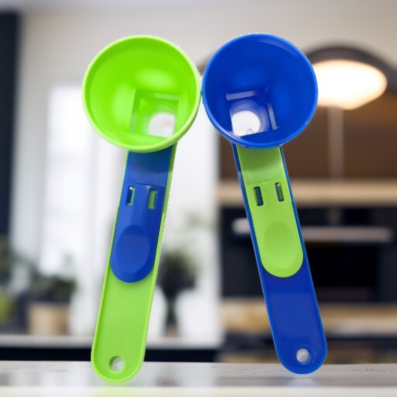 2 Pack Kreative Schiebe Löffel auslaufsicher Löffel Milch Pulver Kaffee Tragbare Mini