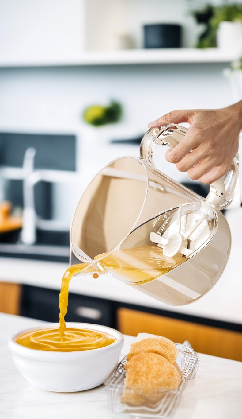 省力化された泡立て作業の様子