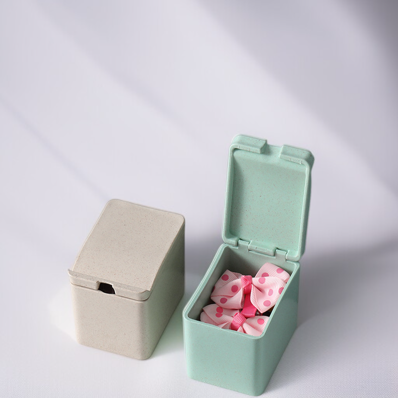 Caja organizadora multiusos: para accesorios de cabello, hilo dental, tiritas y bastoncillos