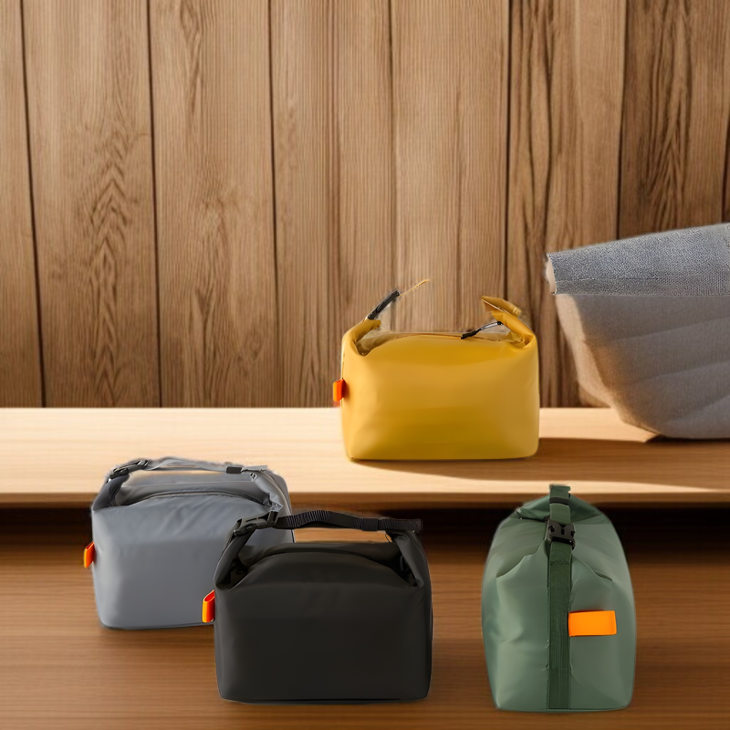 断熱バッグ ポータブルランチボックスバッグ 厚手アルミホイル ライスバッグ付き ランチバッグ 大容量 防水 ピクニックバッグ