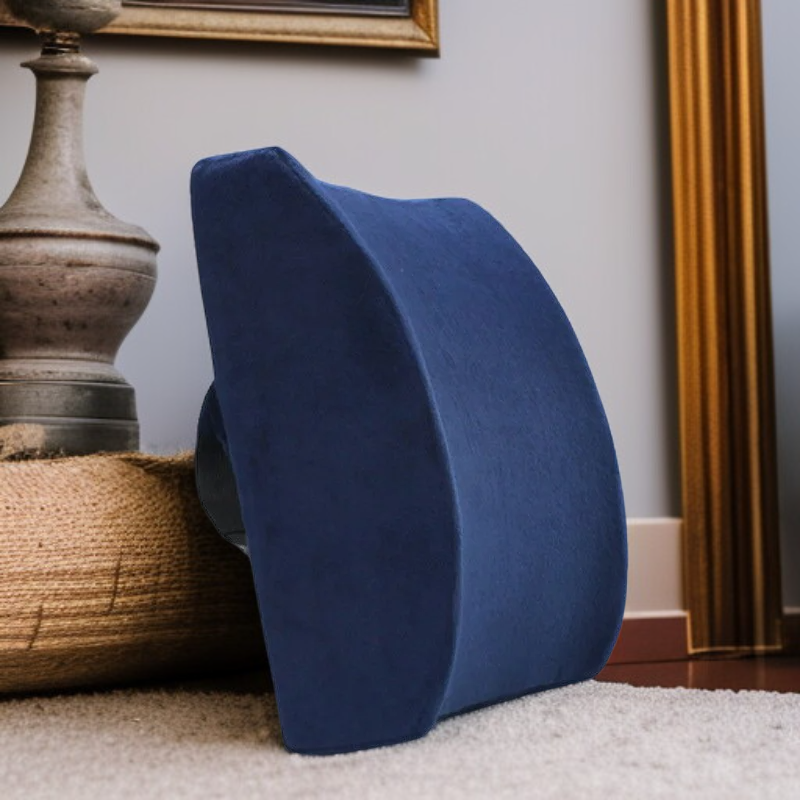 Paměťová pěnová bederní opěrka na židli pro kancelář, auto a koleje