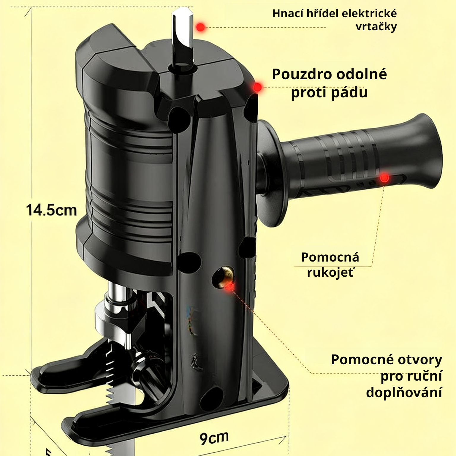  Převodová hlava na elektrickou vrtačku, domácí multifunkční ruční pila na dřevo