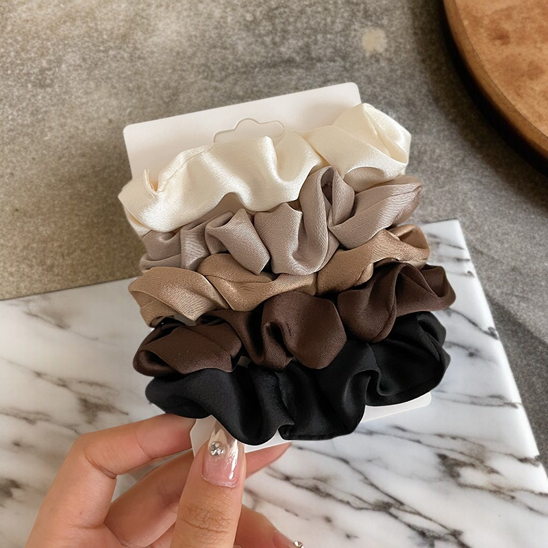고급스러운 새틴 소장 헤어밴드 여자 헤어밴드 고탄력 내구 헤어밴드