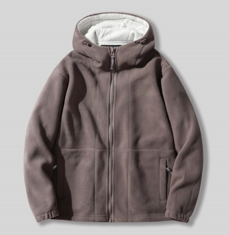 防寒フリースジャケット着用イメージ