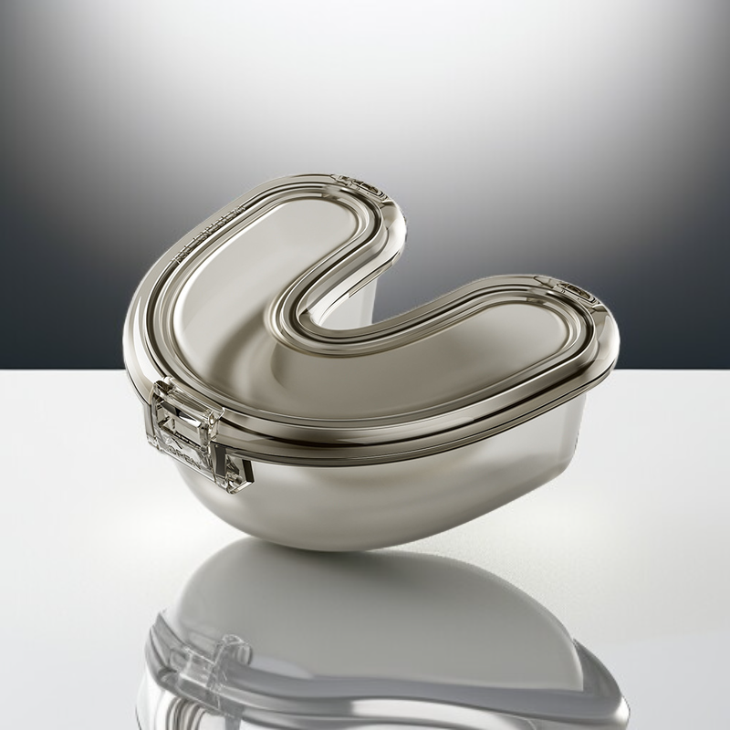 Caja sellada de almacenamiento para ortodoncia, caja portátil de silicona para alineadores