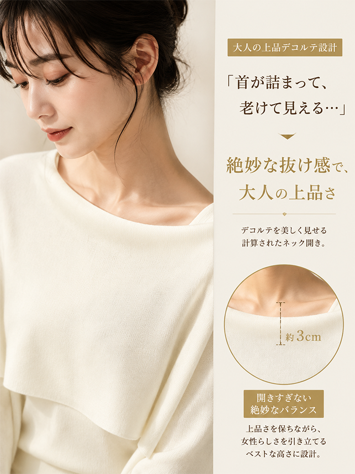 【極上の肌触り】Monolly シルクウール混ケープニット | 上品・着回し・ワンランク上の日常