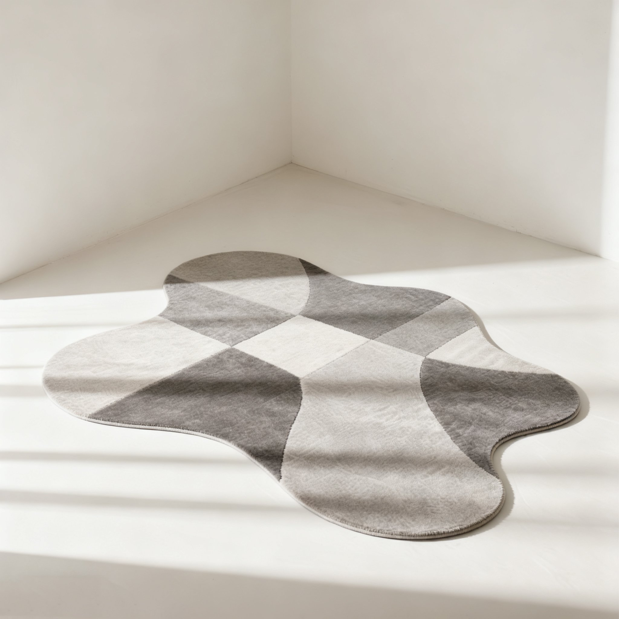 デザイン変形ラグ 