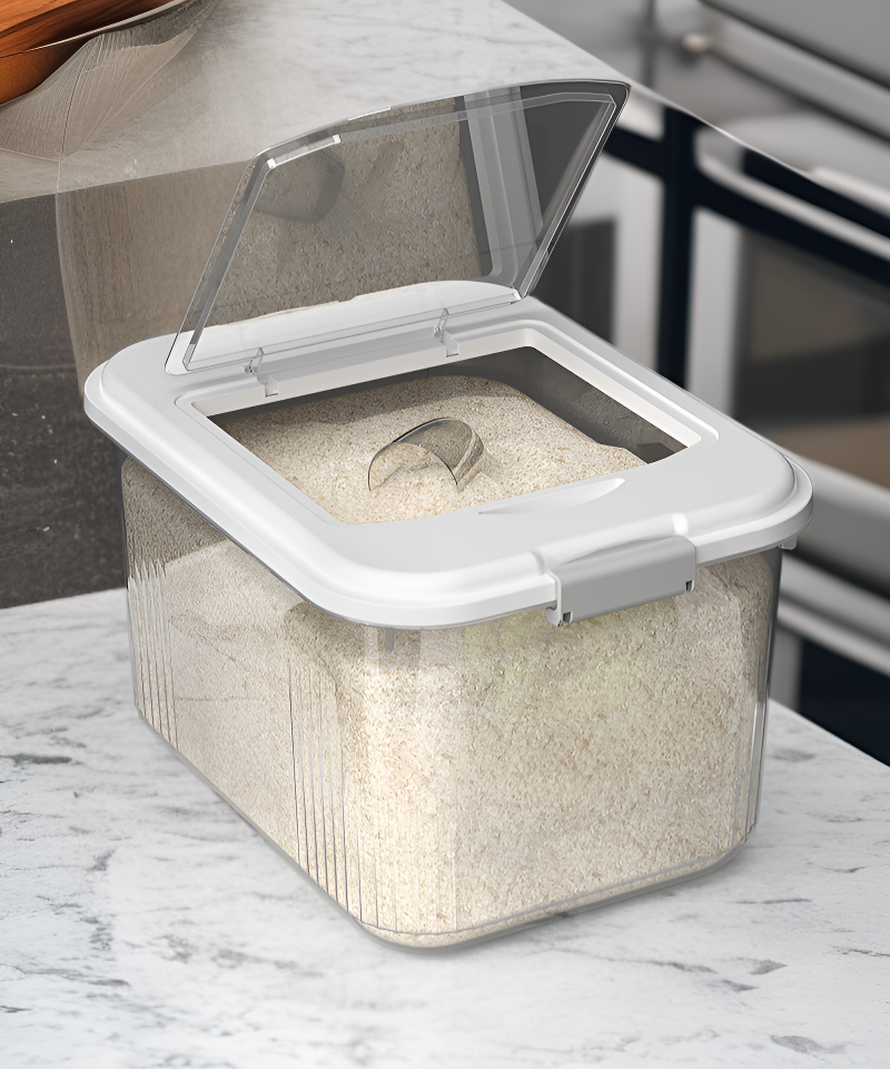 위생적으로 쌀을 보관하는 밀폐형 쌀통