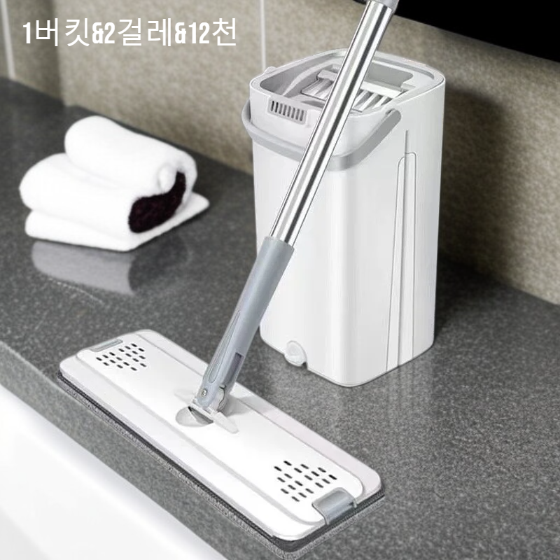 집안 청소를 빠르고 쉽게! 타임세이빙 걸레+버킷 세트