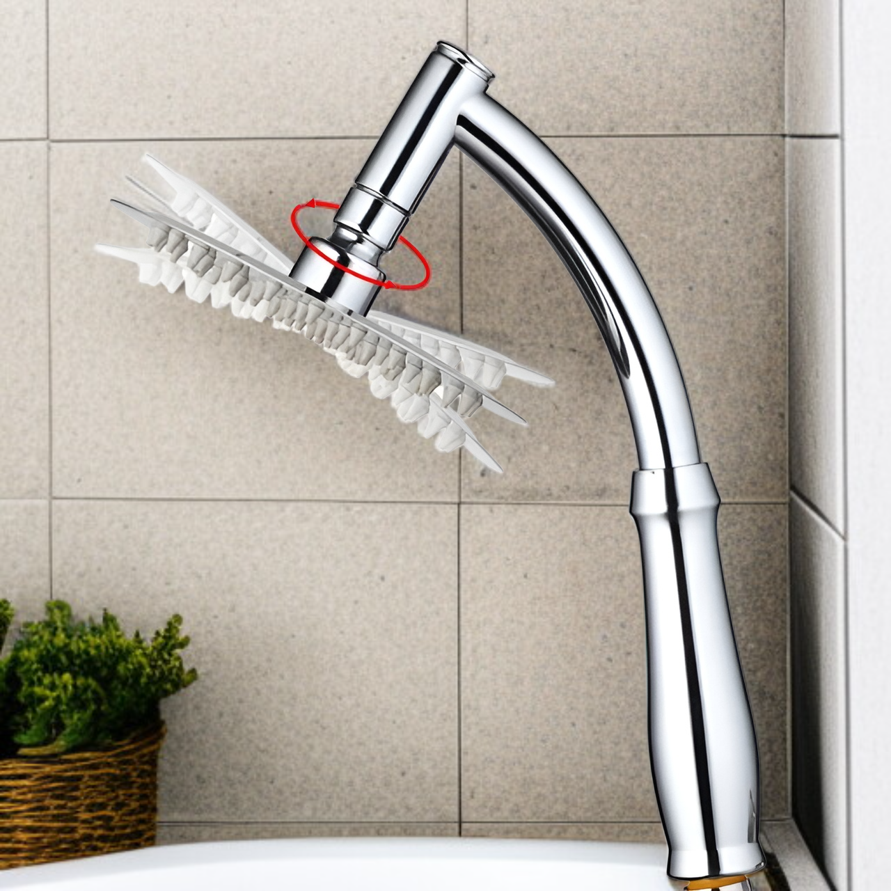 304ステンレス製シャワーヘッド 6インチ 8インチ 天井取付タイプ