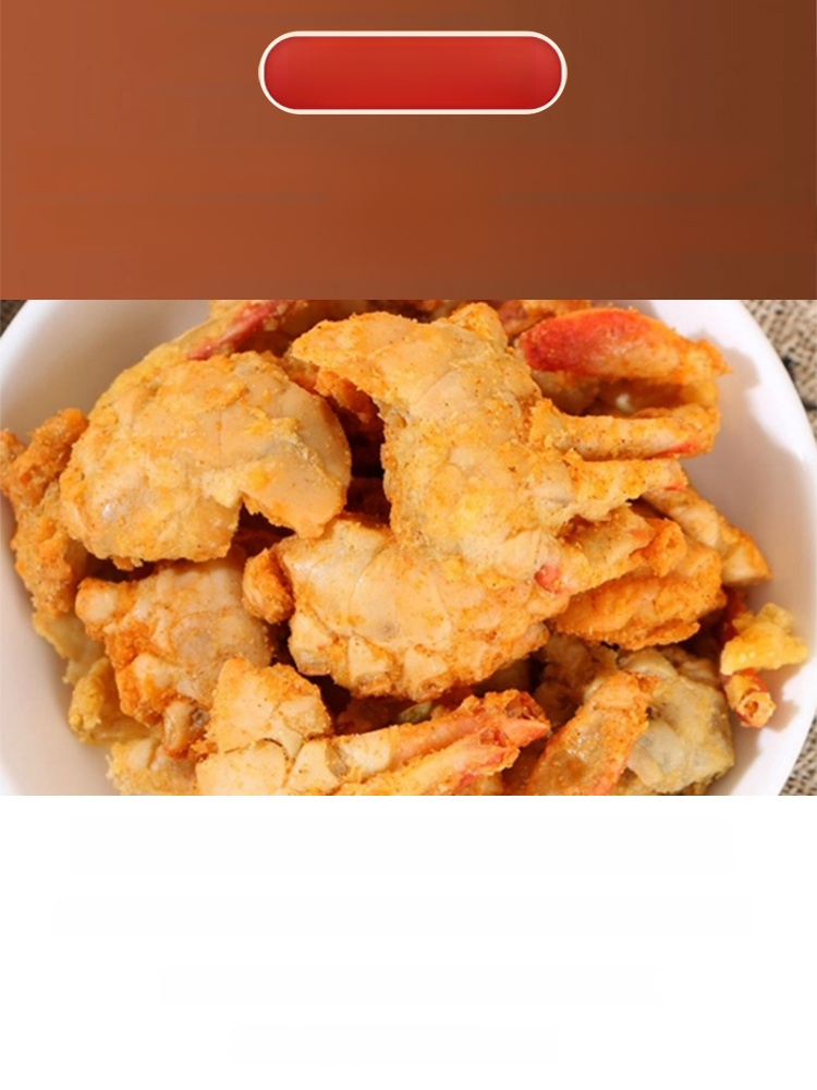 Crispy ready-to-eat small sea crab