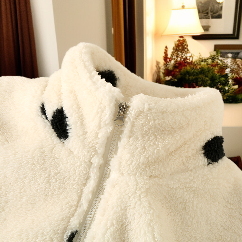 冬用厚手保温女性フランネルパジャマセット 外出可能な両面フリースルームウェア