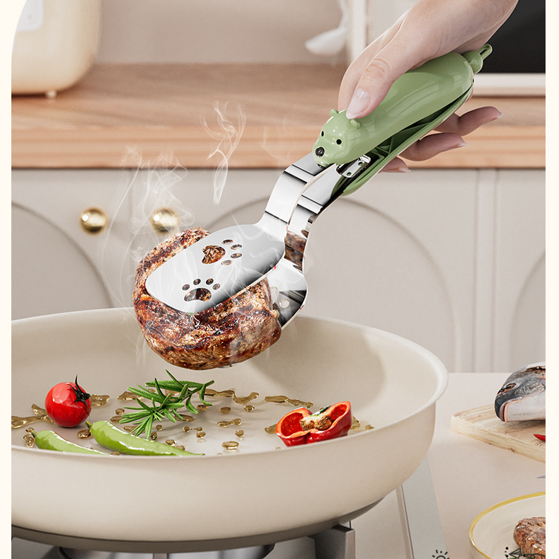 ステンレス製2-in-1食品用トング