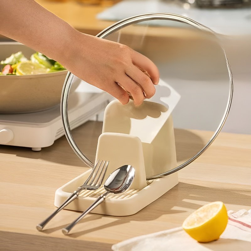 ที่วางฝาหม้อ ที่จัดระเบียบห้องครัว