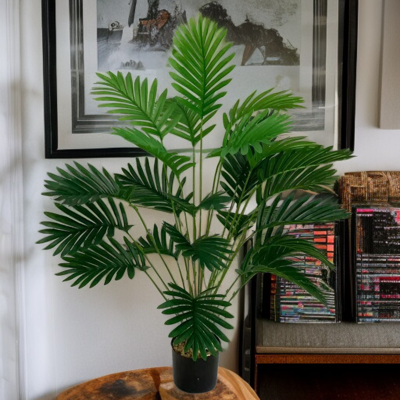 시뮬레이션 녹색 식물 화분 거실 장식 가짜 나무 아레카 야자 가구