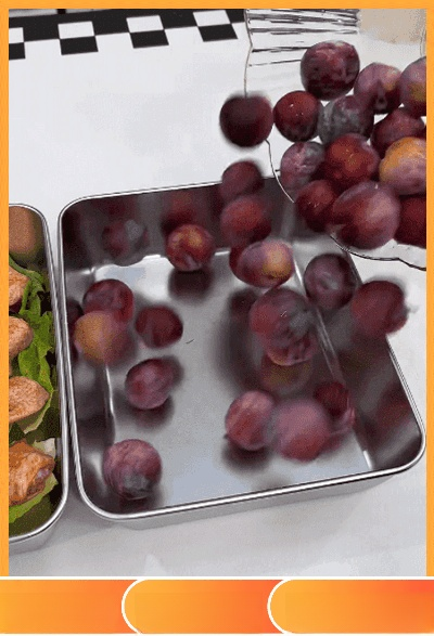 【ผู้ช่วยอเนกประสงค์】กล่องเก็บอาหารสแตนเลส รักษาความสด