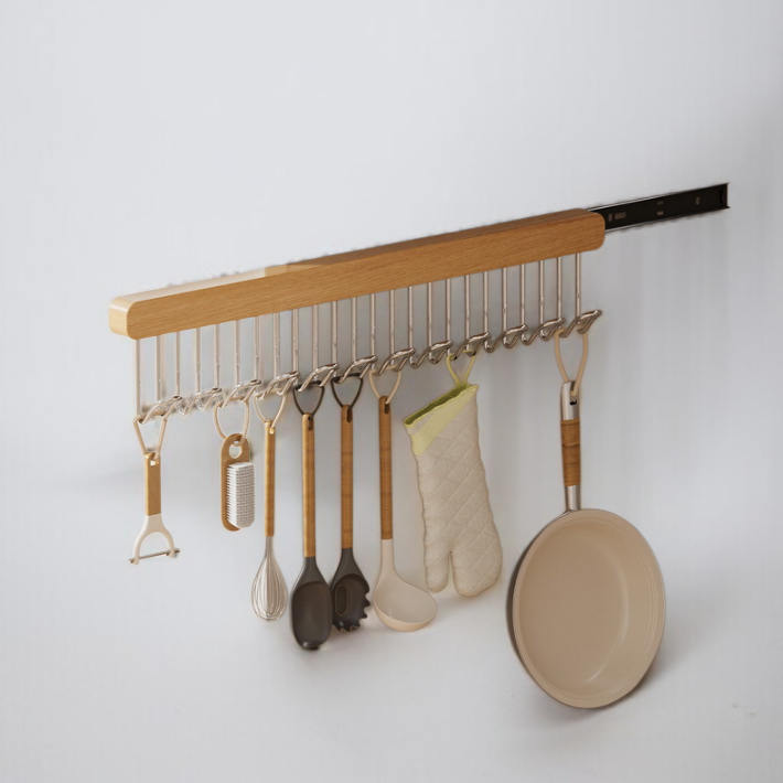 家庭用多機能引き出し可能波ハンガー全体画像