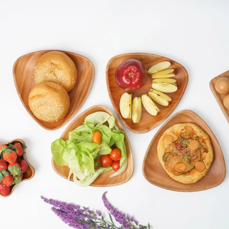 천연 목재 식판