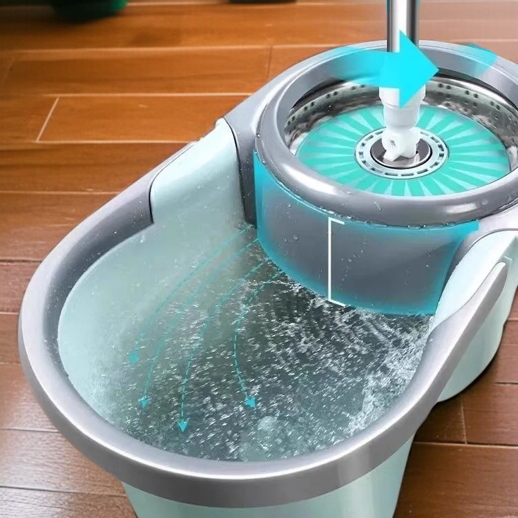 가정용 원터치 전자동 회전 밀대 손세탁 밀대통 게으름뱅이 밀대통 탈수 세트