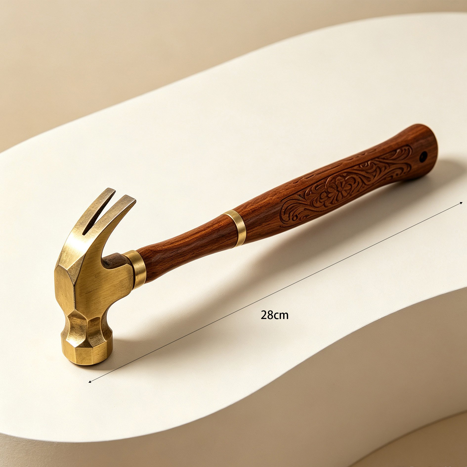 Custom brass hammer for Father's Day present