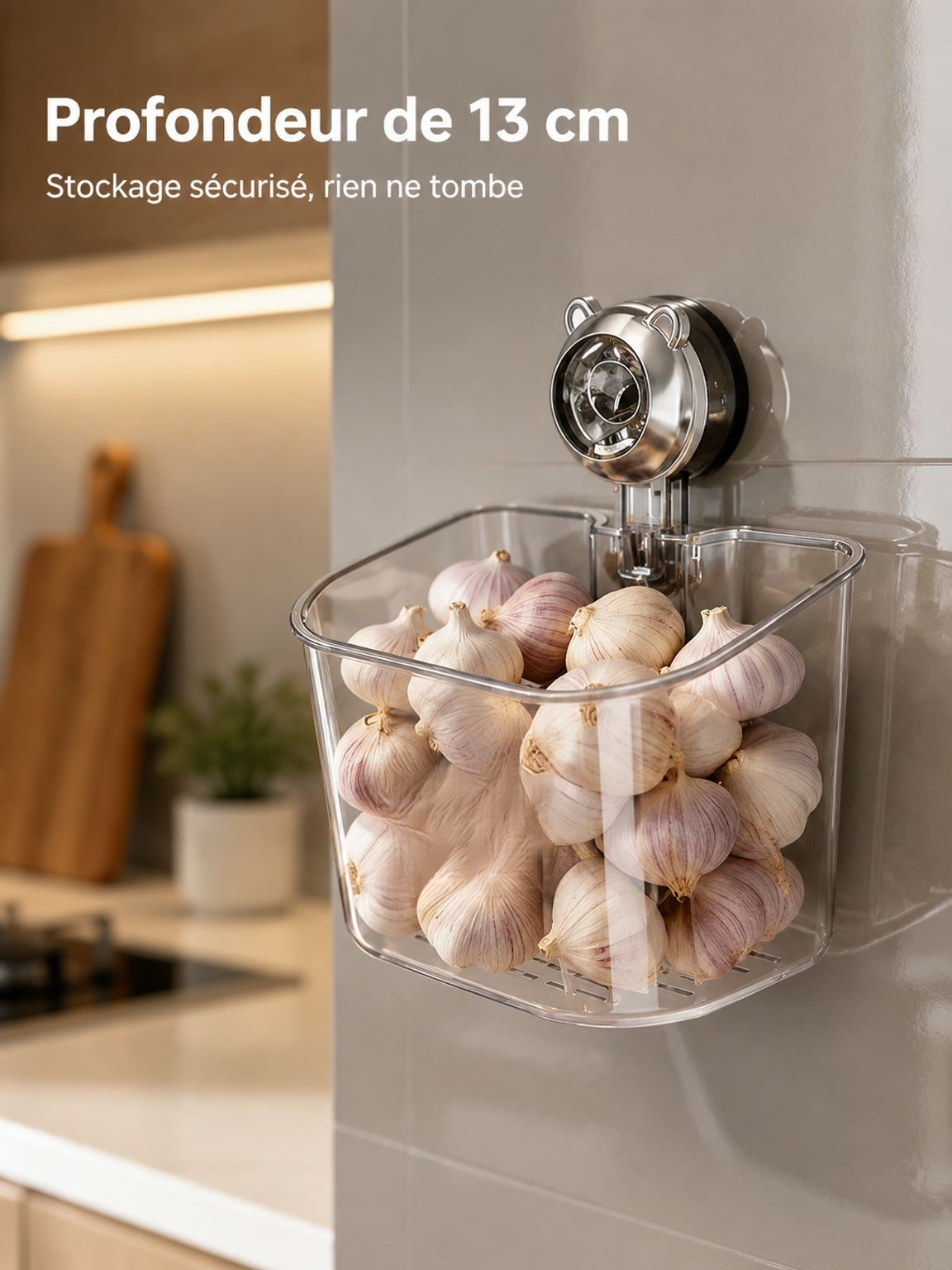 Solution de rangement mural moderne pour les petits espaces en cuisine