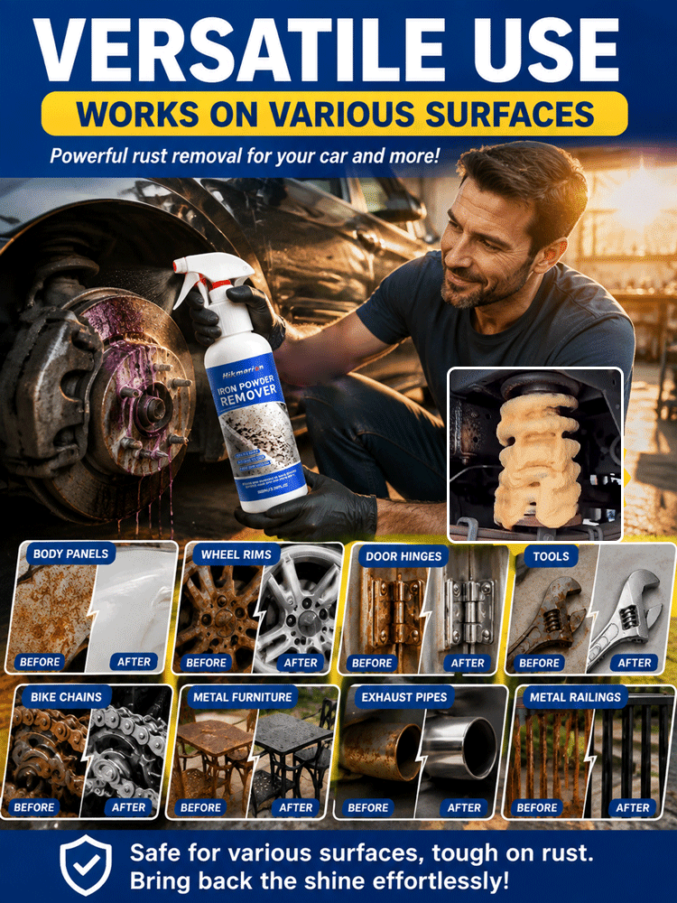 Multi-functional household and car rust remover