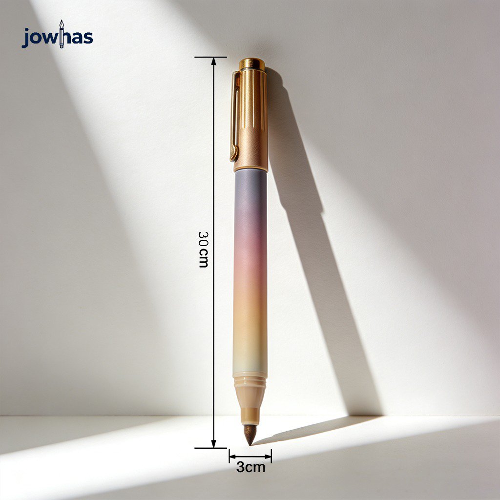 Marcador a base de aceite escribiendo en vidrio