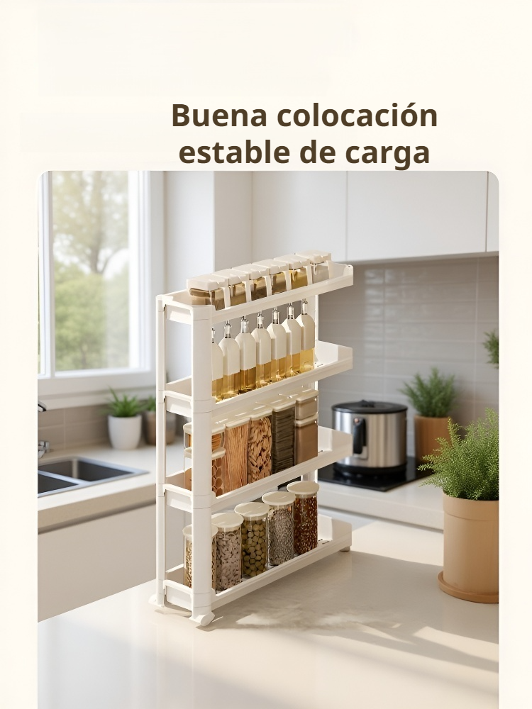 Estante de Baño con Ruedas Multifuncional