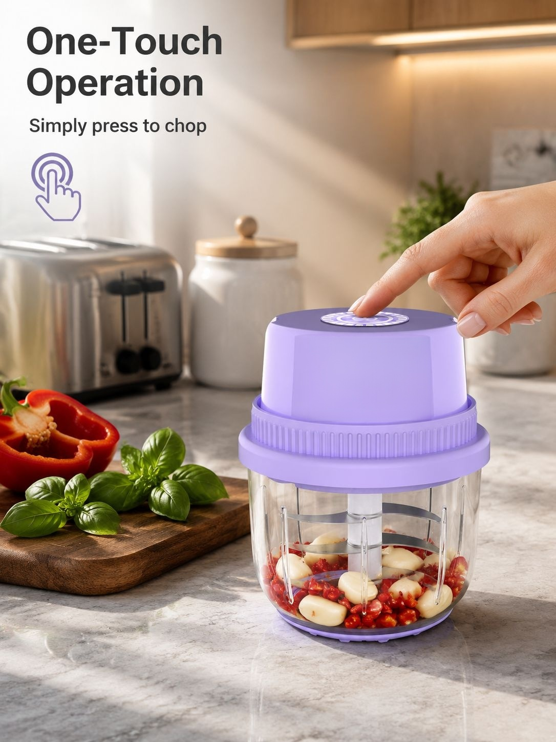 German wireless garlic crusher garlic pepper kitchen household meat grinder