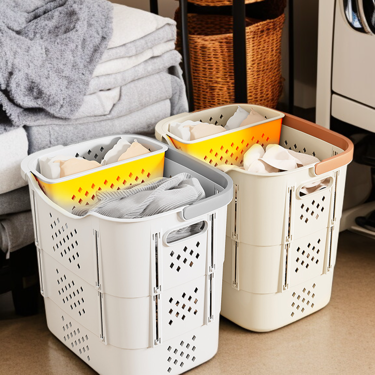 Multilayer largecapacity clothing storage basket