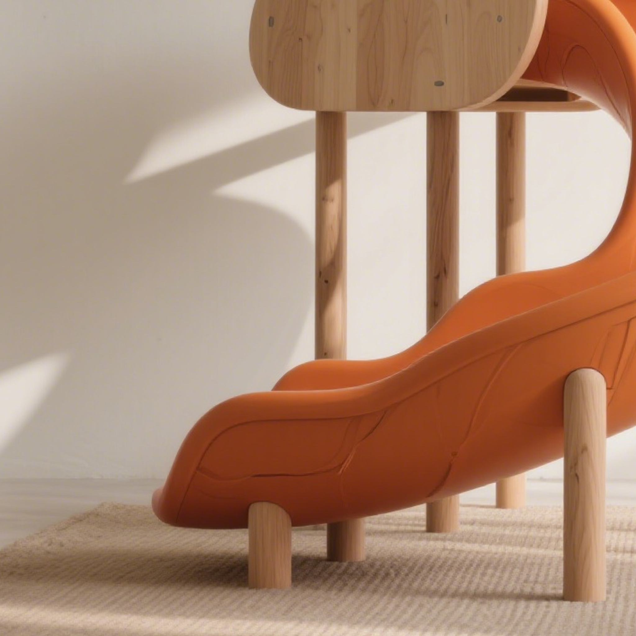 兒童木質滑梯遊樂組合