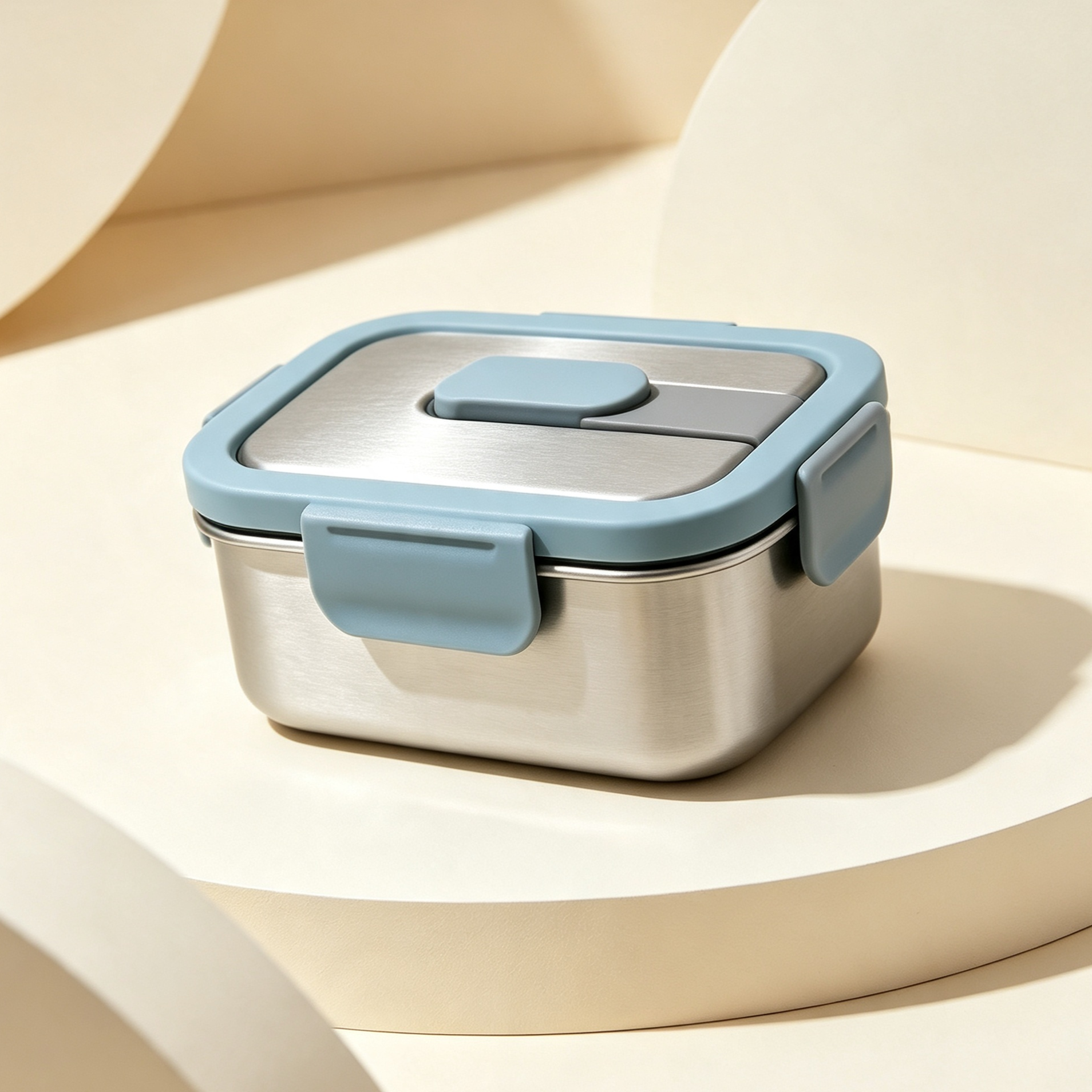 Eco-friendly reusable stainless steel food storage boxes