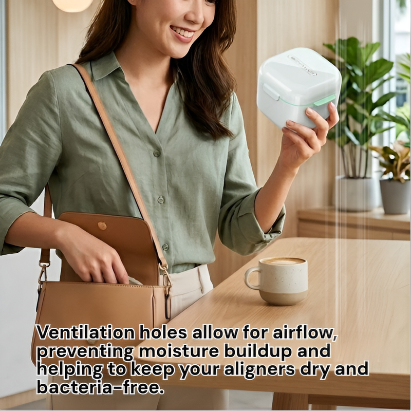 Travel Aligner Case Portable Retainer Storage Box Orthodontic Container