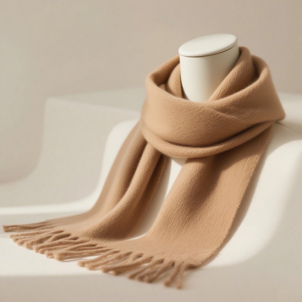 Eșarfă groasă din lână pură, ideală pentru iarnă