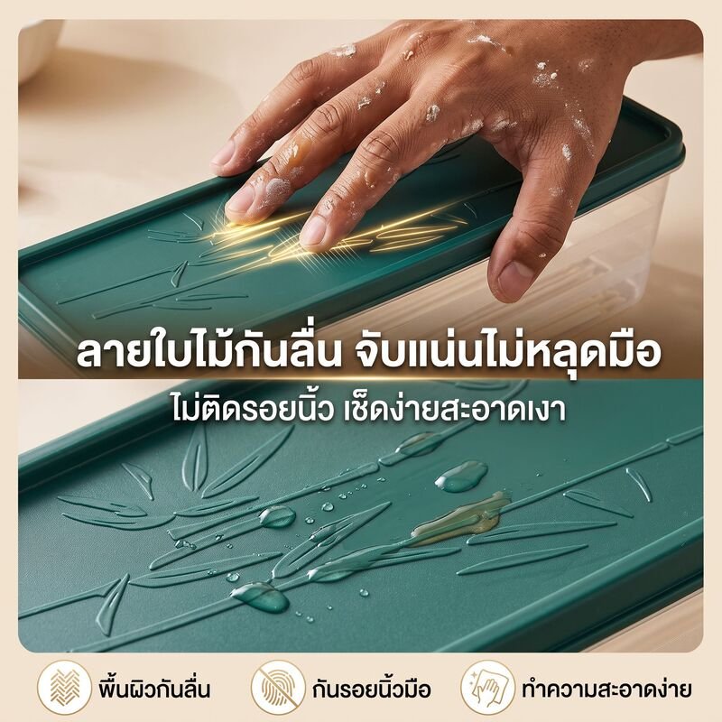 กล่องเก็บอาหารอเนกประสงค์สำหรับตู้เย็น แบบปิดสนิท