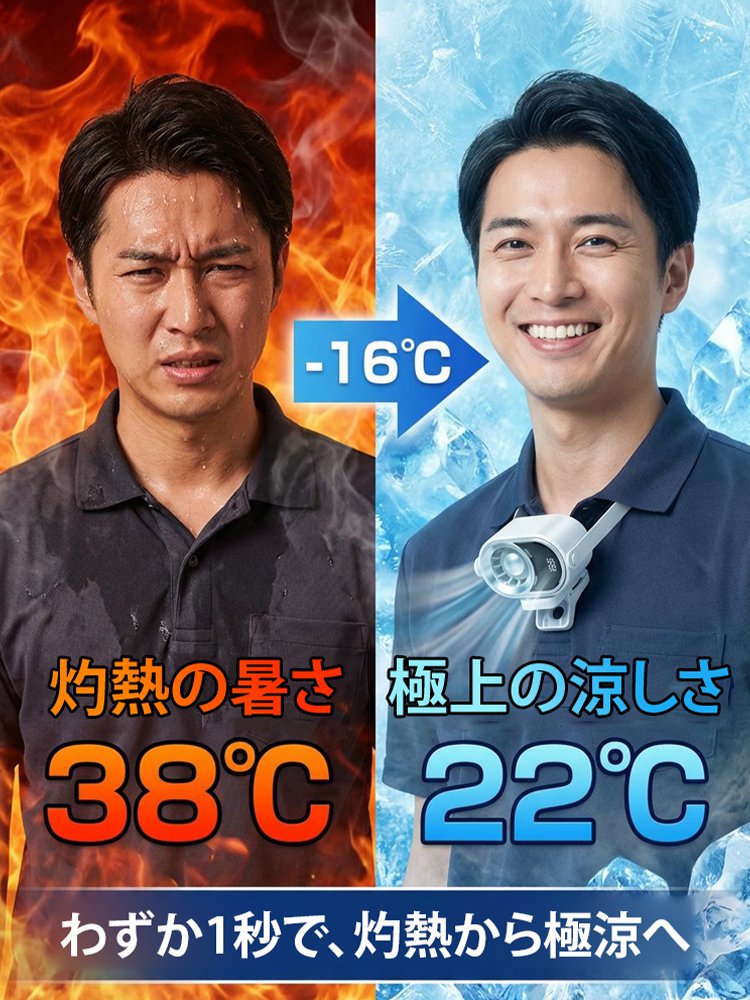 クリップ式半導体冷却ポータブルファン